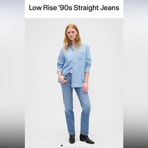 GAP 90s Straight Low Rise Jeans
